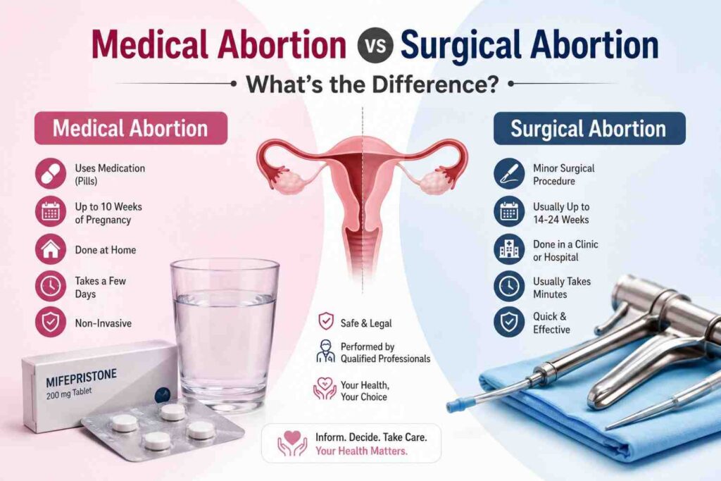 Medical Abortion vs Surgical Abortion